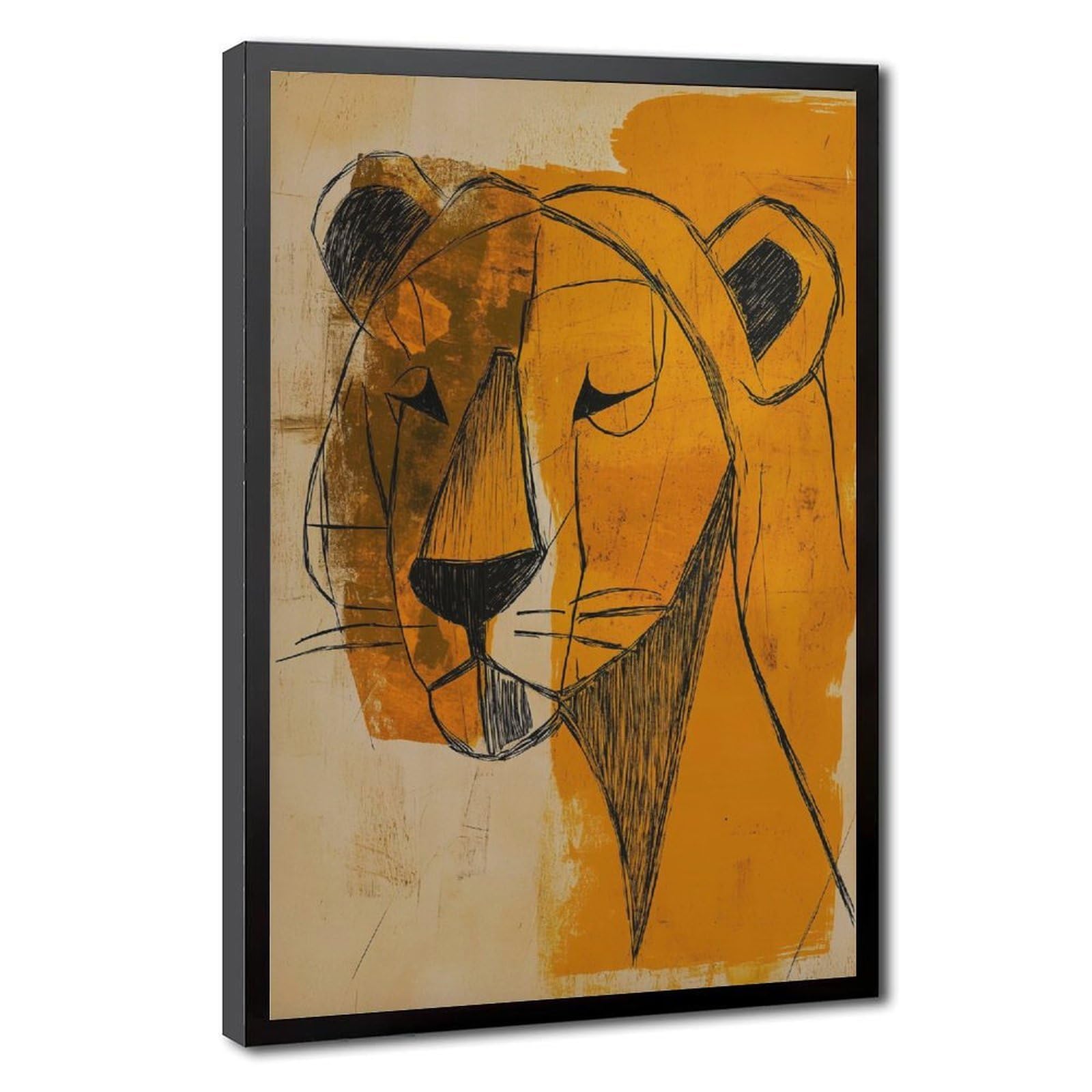 Bareronor Lion Canvas Poster for Living Room Decor Gift