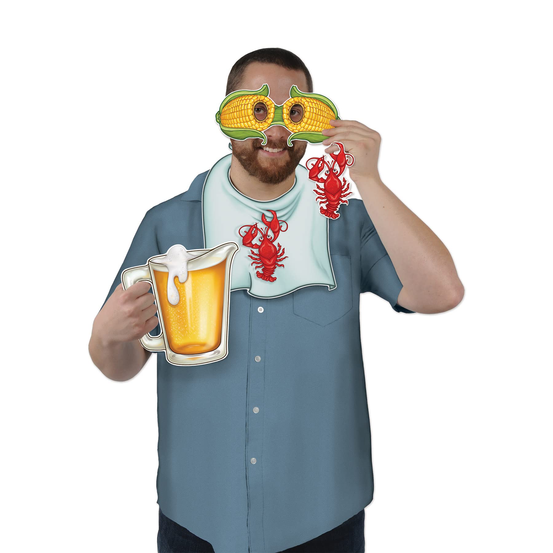 Beistle 22 Fotospaß-Schilder – Mehrfarbig, Für Mardi Gras & Partys