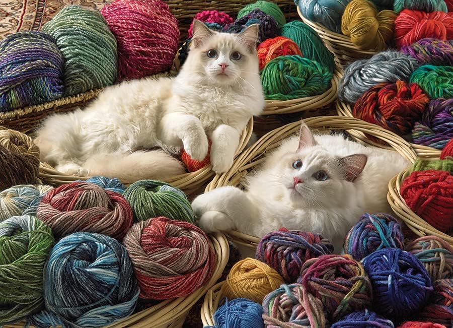Cobble Hill 1000 Piece Puzzle - Ragdolls - Sample Poster Included