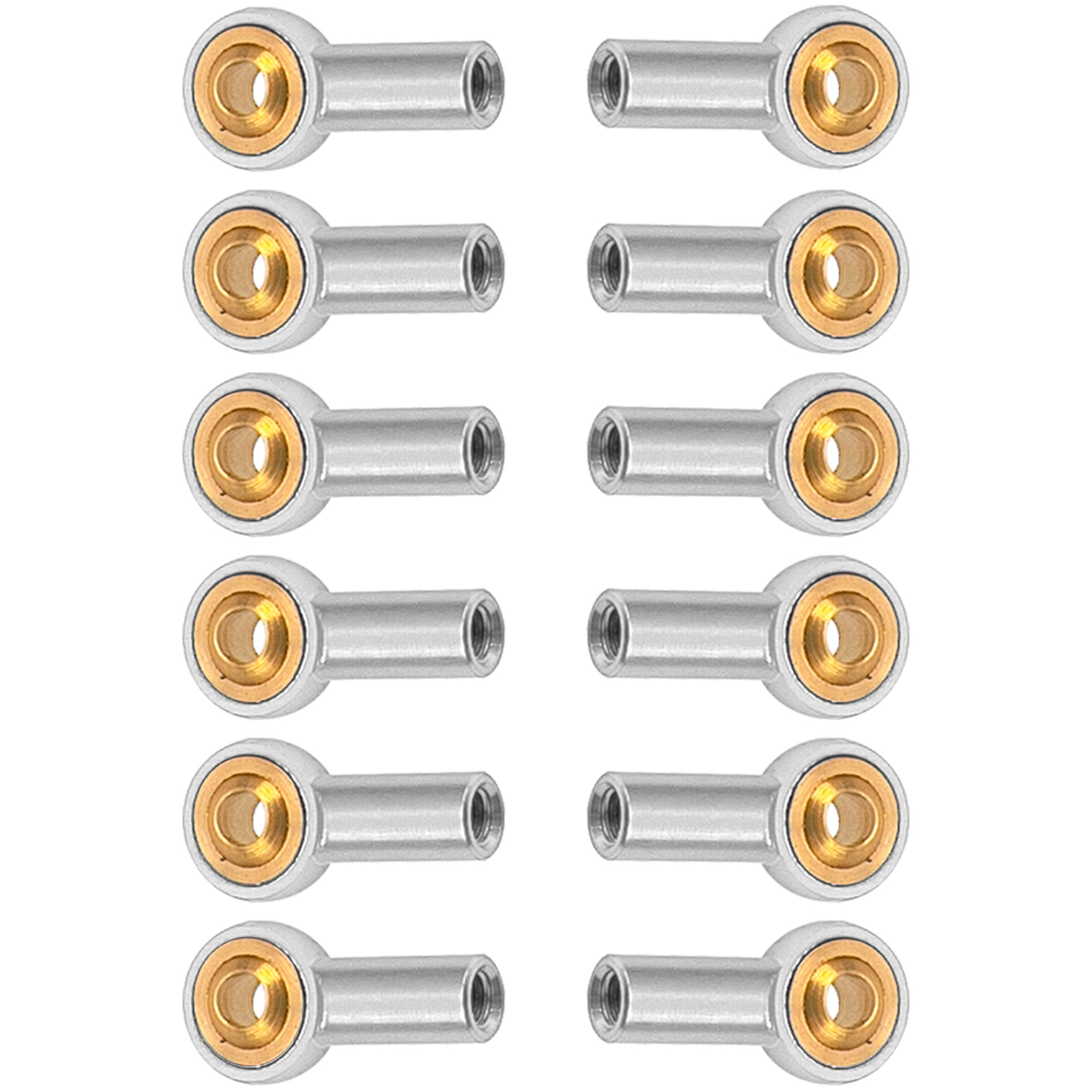 12Pack Vgoohobby Metal M3 Tie Rod End Ball Holder RC Joint Link Ball Head Holder CW Compatible with HSP Traxxas HPI Axial Redcat Racing 1/10 RC Car