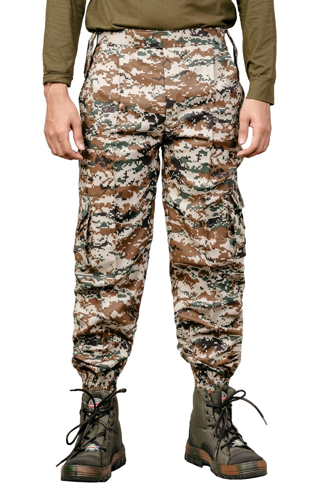 Army Print Men’s Desert Digital Camouflage Cargo Jogger Pants | Tactical Army Print Multi Pocket Lower | Outdoor Trekking Combat Pants for Men-picture-34