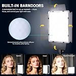 NiceVeedi 2-Pack RGB Photography Lighting with 20 Effects, 40W/360° Full Color/2700-6500K Studio Lights with Remote & Display, Video Light for Video Recording/Photography/Streaming/YouTube/TikTok