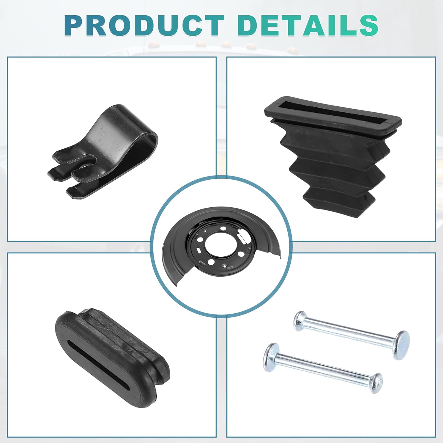 Rear Brake Dust Shield Backing Plates Pair For 2000-2005 Ford Excursion For 2000-2010 Ford F-250 Super Duty For 1999-2015 Ford F-350 Super Duty For 2011-2014 F-450 F-550 Super Duty 924-212