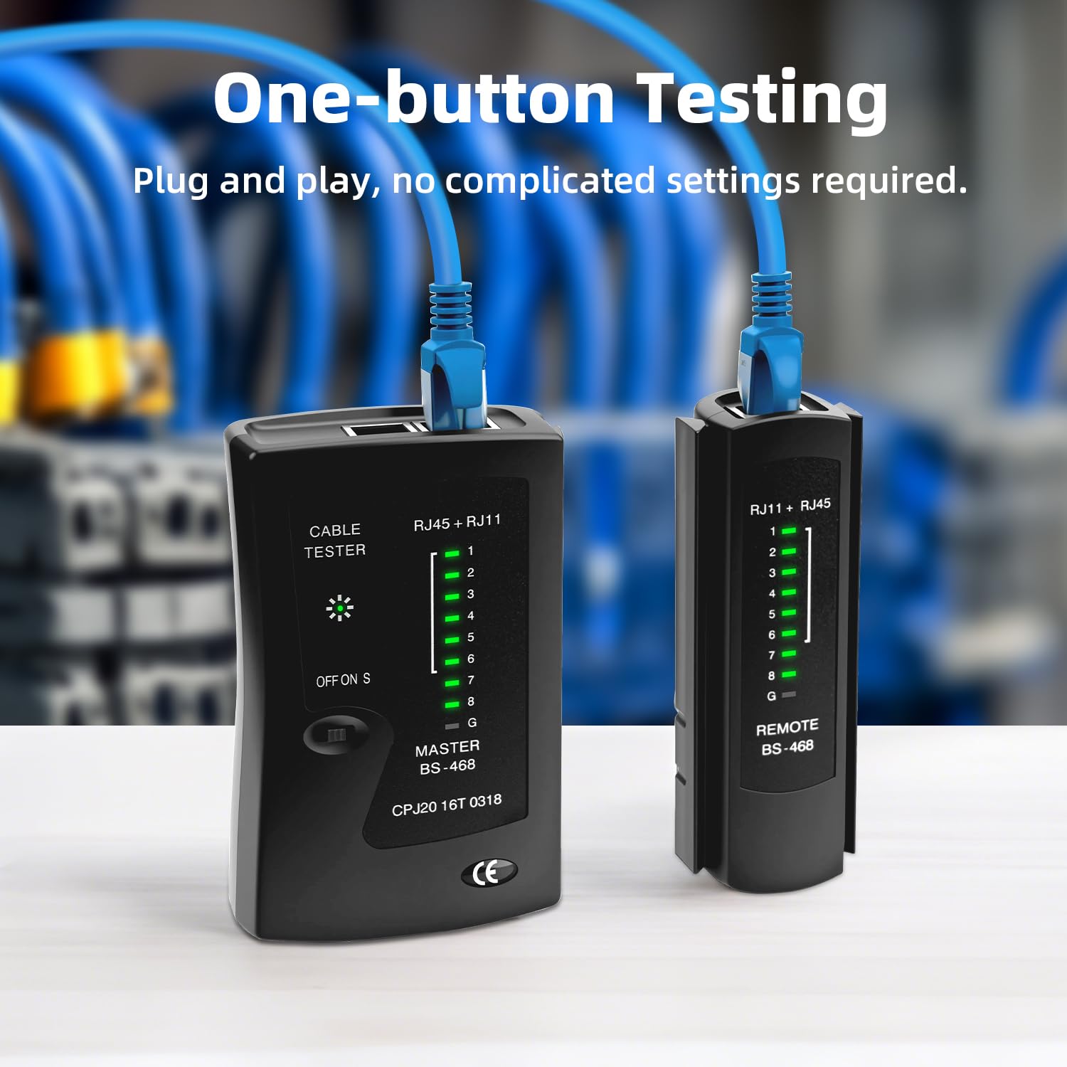 Ethernet Cable Tester - RJ45 & RJ11 Network Checker -7 Ethernet Cable Tester - RJ45 & RJ11 Network Checker -7