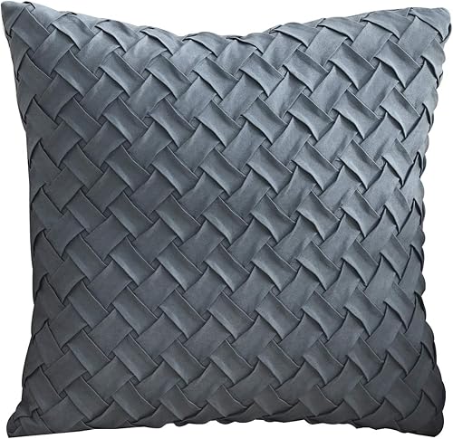 Miniatura 4 de Juego de 2 fundas de cojín de gamuza tejidas a mano para respaldo de automóvil, fundas de almohada para sofá de sala de estar (12 x 20 pulgadas,