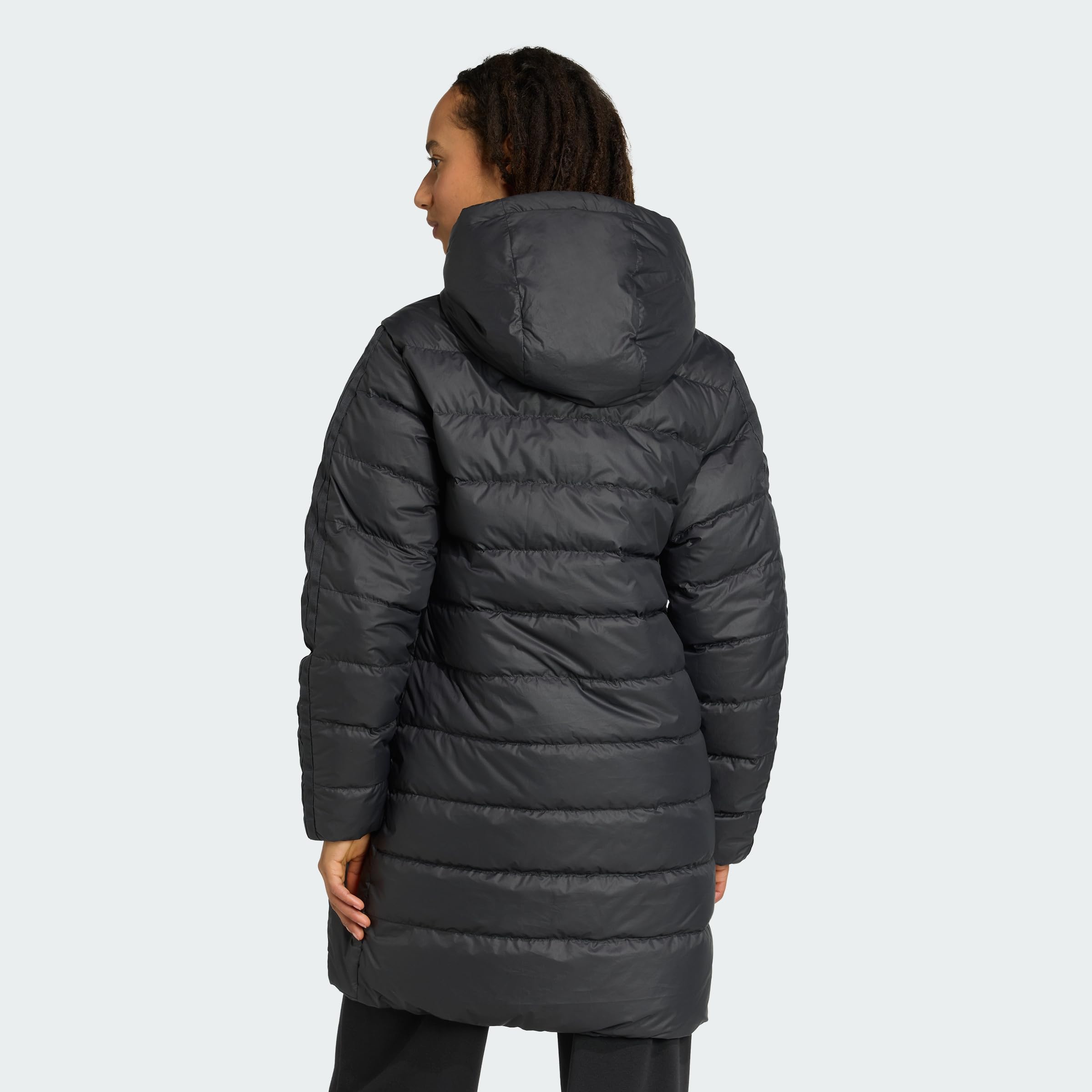 adidas Damen Essentials Climawarm 3 Stripes Light Down Hooded Parkas Jacke (1er Pack)
