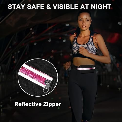 Miniatura 4 de Riñoneras para correr para mujeres y hombres, NA-2 Rosa, Cinturón para correr