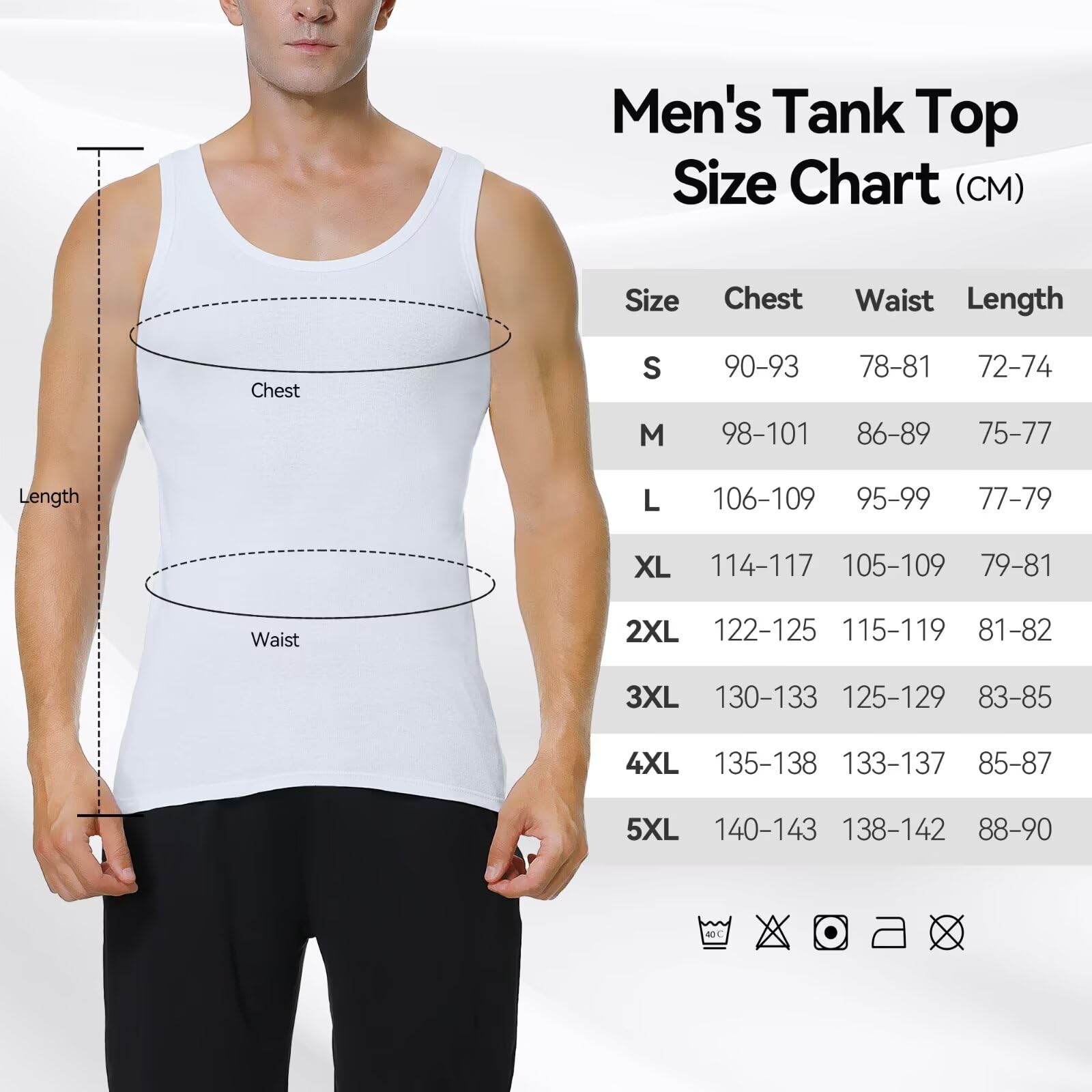 IceReco Canottiera Uomo 100% Cotone (Pacco da 5) Canotta Uomo Palestra Running Sportive Canottiere, Bianco Nero Grigio Marino Oliva, S-5XL