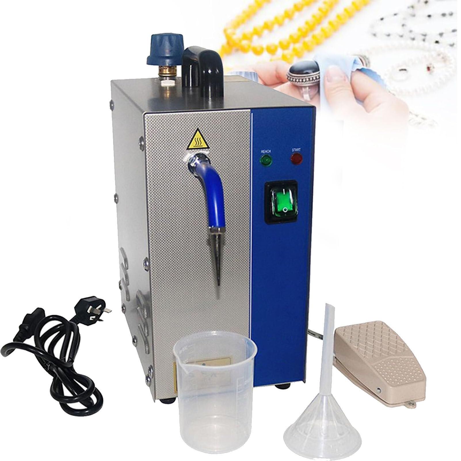 Jewelry Steam Cleaner Commercial Electric Gem Washer Cleaning Equipment Stainless Steel Professional Jewelry Washer2L