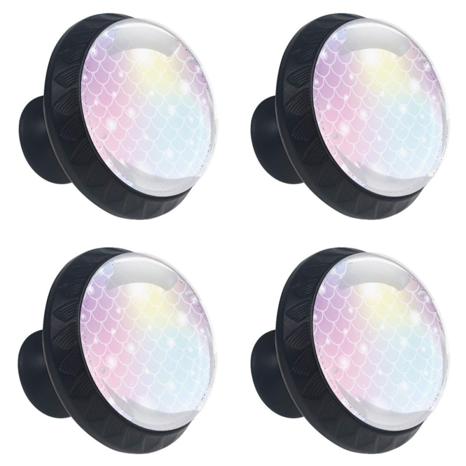 Boutons de tiroir en cristal sirène 30mm poignée de meuble maison