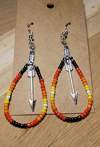 Miniatura 6 de Honbay 100 dijes de flecha de aleación de plata antigua de 1.2 pulgadas para fabricación de joyas o manualidades de bricolaje, aleación, No es una