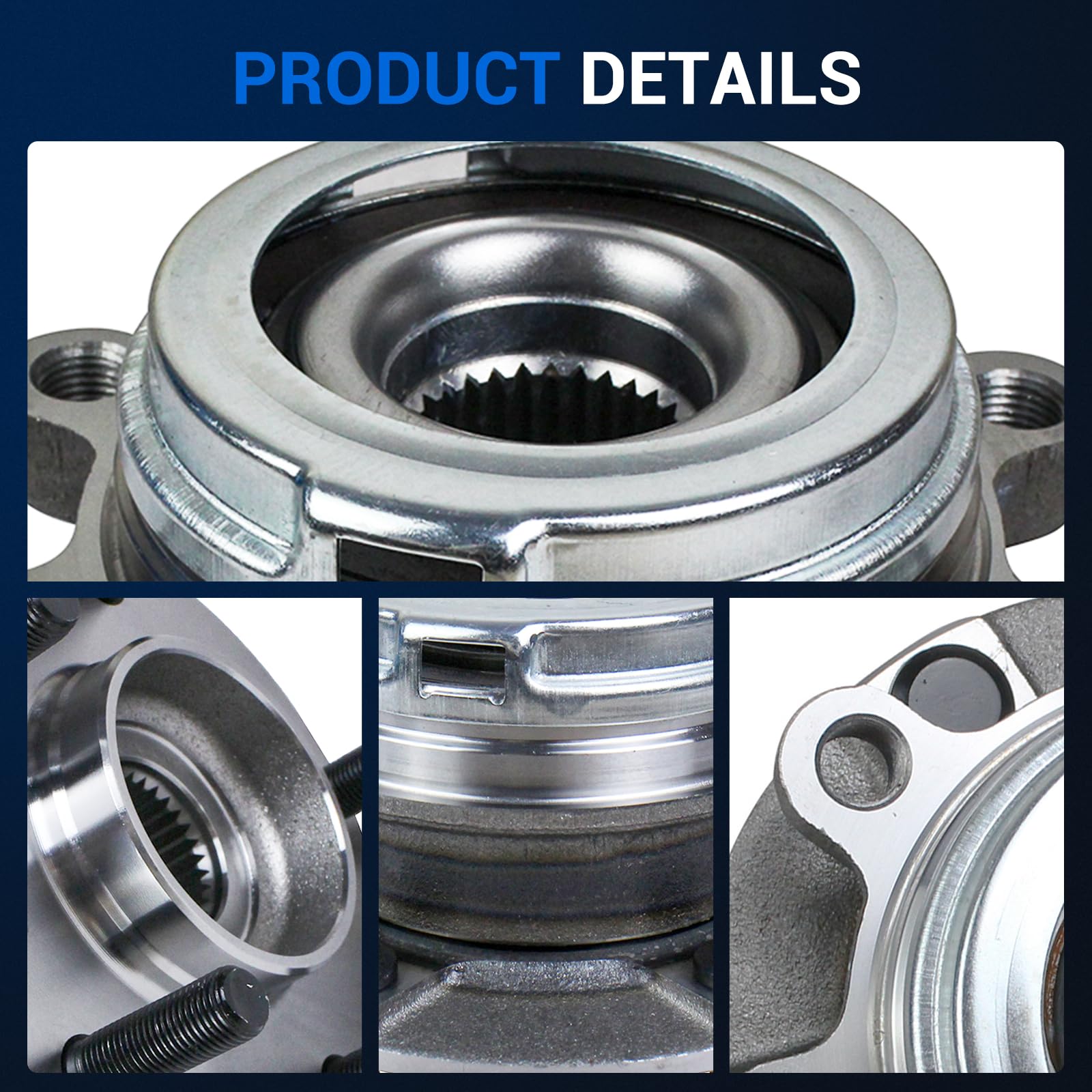 Amazon.com: Autoround 513296 Front Wheel Hub and Bearing Assembly