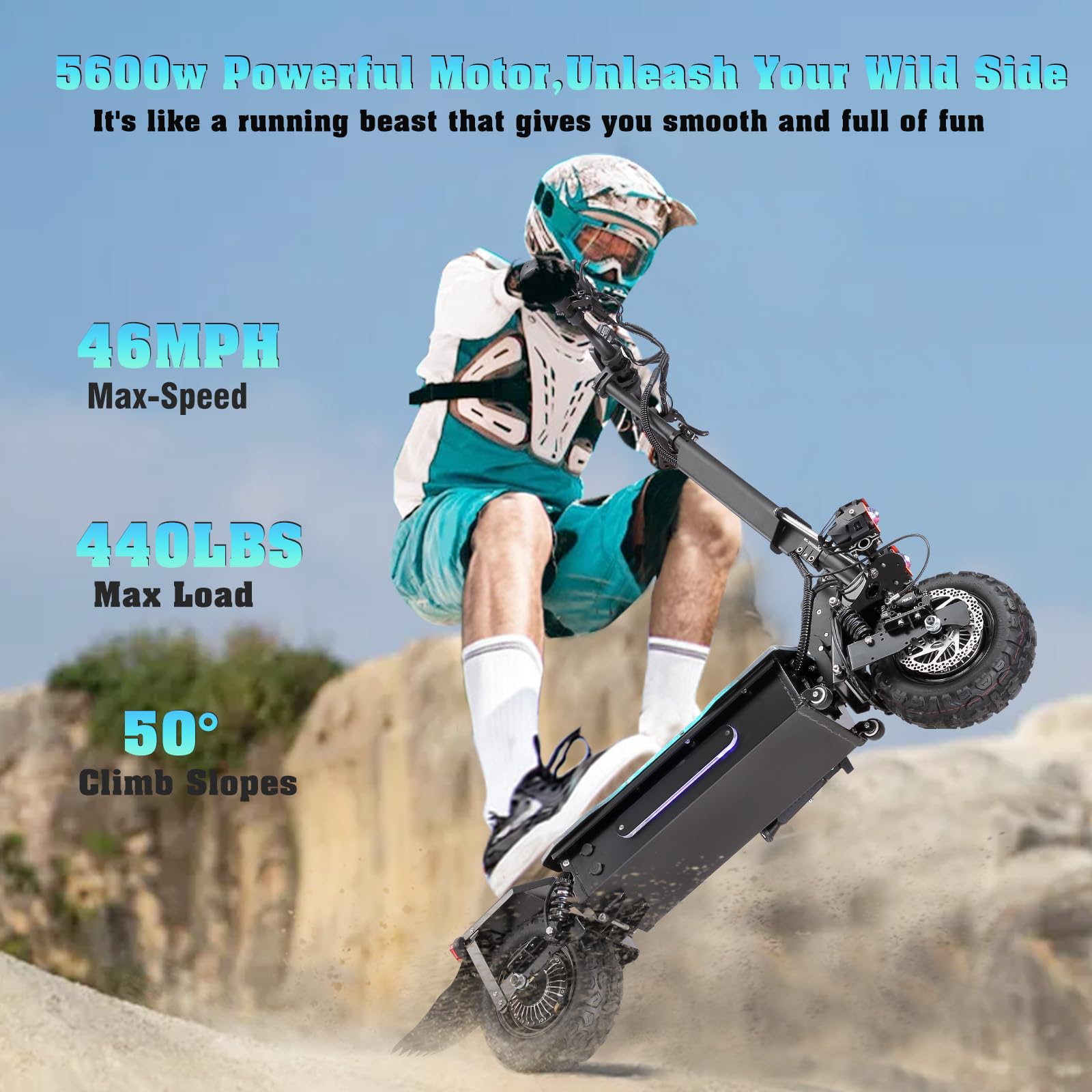 TODIMART D5 Trottinette Électrique Adulte, Autonomie 45–50 km, Batterie 48V 10,4Ah, Moteur 800W Max, Pliable, Puissante, Double Suspension, Tout-Terrain, Ultra Légère, avec App