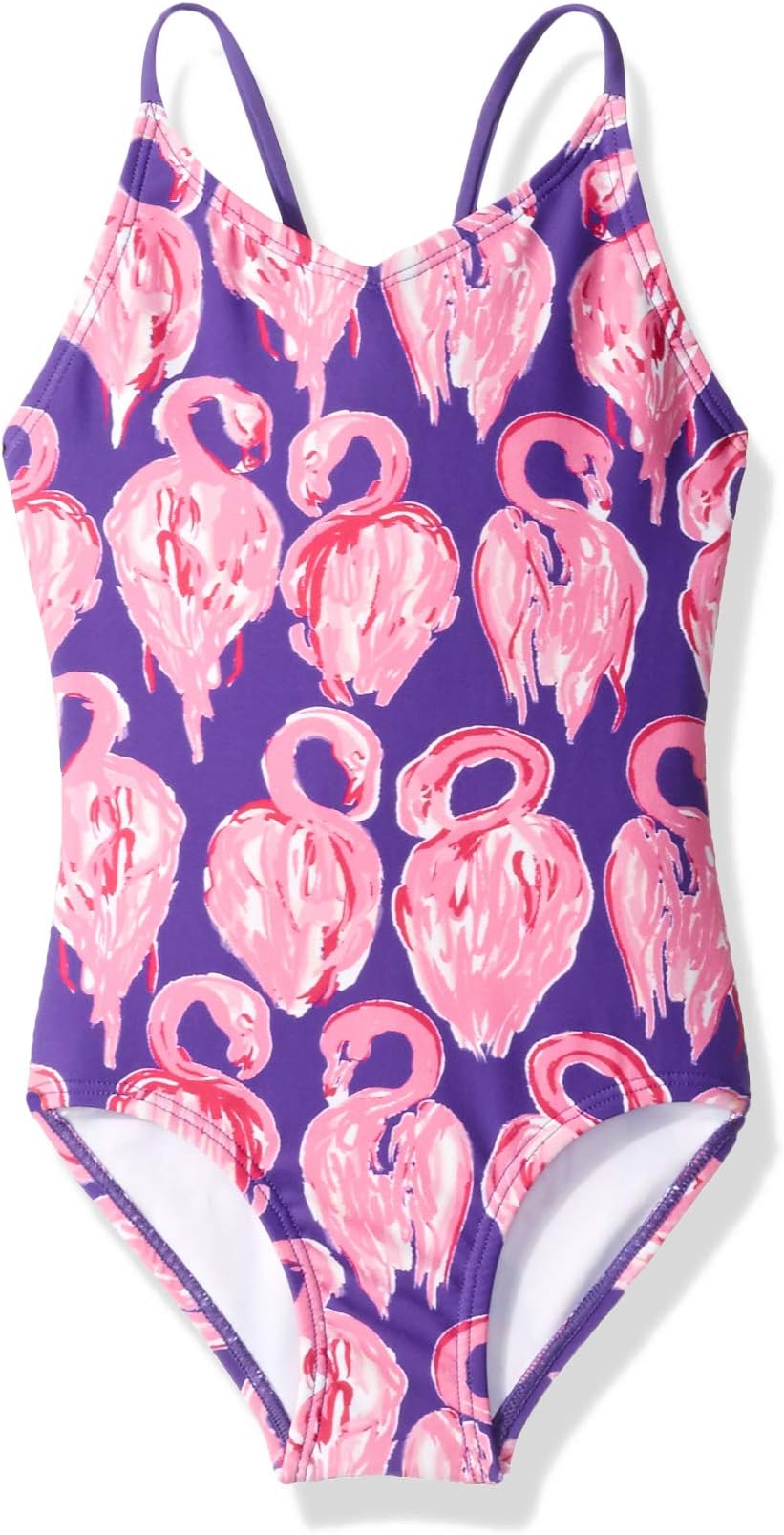 Kanu Surf Girl's Hallie Flamingo Beach Sport 1-Piece Swimsuit One Piece Swimsuit