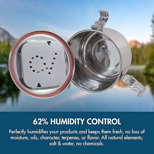 Miniatura 4 de CVAULT Recipiente grande de almacenamiento de 2 oz  Hermético y resistente a la luz  Acero inoxidable de grado alimenticio  Incluye paquete de 8