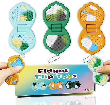 Easter Gifts for Kids Fidget Slider,Sensory Fidget Toys, Anxiety Relief Items for Kids, Stress Relief Toys,Textured SensoryToys for Autism Children Anxiety Relief Items for Teens3Pack