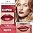 Kaely 2-in-1 Dark Red Metallic Lipstick and Lip Liner, Shimmer Liquid Metallic Lipsticks for Women, Glitter Lip Gloss Stain Long Lasting Waterproof Smudge Proof 24 Hour, Vegan Makeup, 01