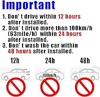 Vista 6 de labwork Deflectores de visera lateral con cinta, protectores de lluvia, protector de lluvia, deflector de repuesto para Toyota Highlander 2001 2002