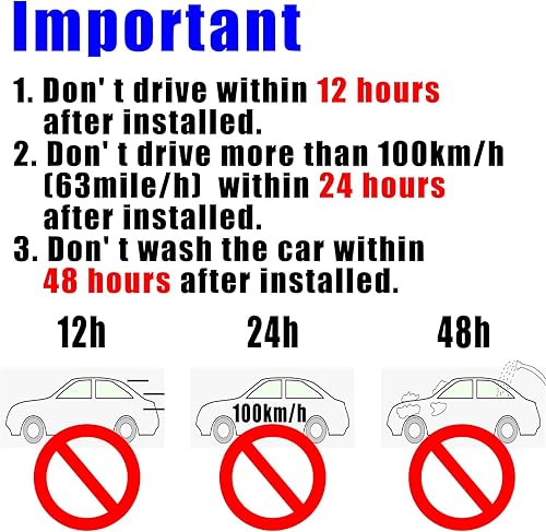 Miniatura 6 de labwork Deflectores de visera lateral con cinta, protectores de lluvia, protector de lluvia, deflector de repuesto para Toyota Highlander 2001 2002