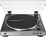 Audio-Technica AT-LP60X-GM Fully Automatic Belt-Drive Stereo Turntable, Gunmetal/Black, Hi-Fidelity, Plays 33-1/3 and 45 RPM Vinyl Records, Dust Cover, Anti-Resonance, Die-Cast Aluminum Platter