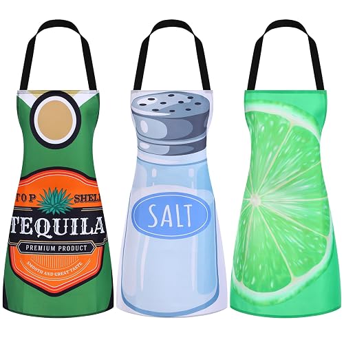 Mepase 2/3 Pcs Halloween Couple Costumes Aprons for Adults Funny