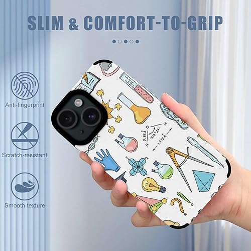 Miniatura 4 de Science Or Chemistry Elements Soft Case Anti-Scratch Case Fiber Skin Upgraded Version Compatible with iPhone 15