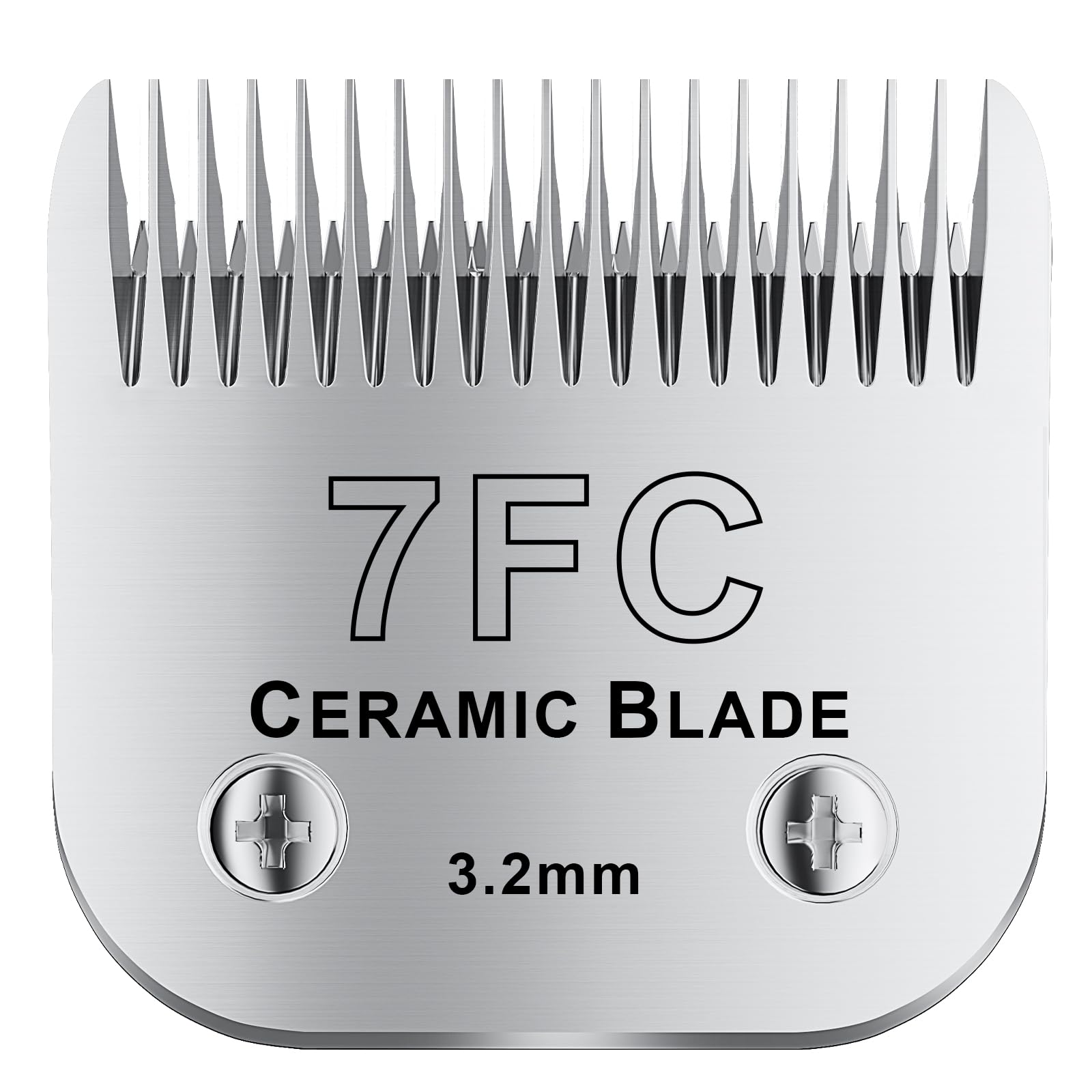 colorski 7FC# Detachable Pet Dog Grooming Clipper Ceramic Blade,Compatible with Andis Size 7FC Cut Length 1/8"(3.2mm),Compatible with andis/wahl/Oster Dog Clippers 1PCS
