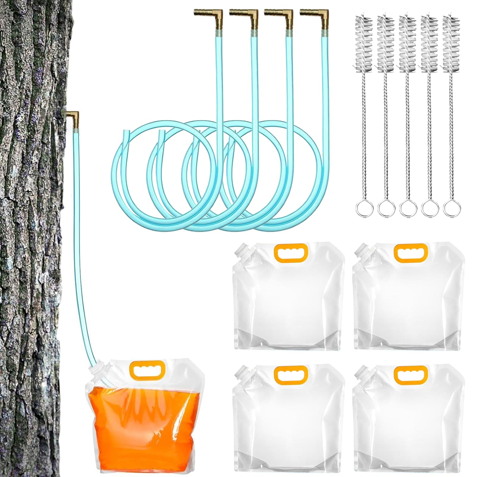 Suministros de Extracción de de Arce con Accesorios Portátiles | Kit de Extracción de con Espiches de Arce Para Producir , Filtrado, Almacenamiento, Principiantes y