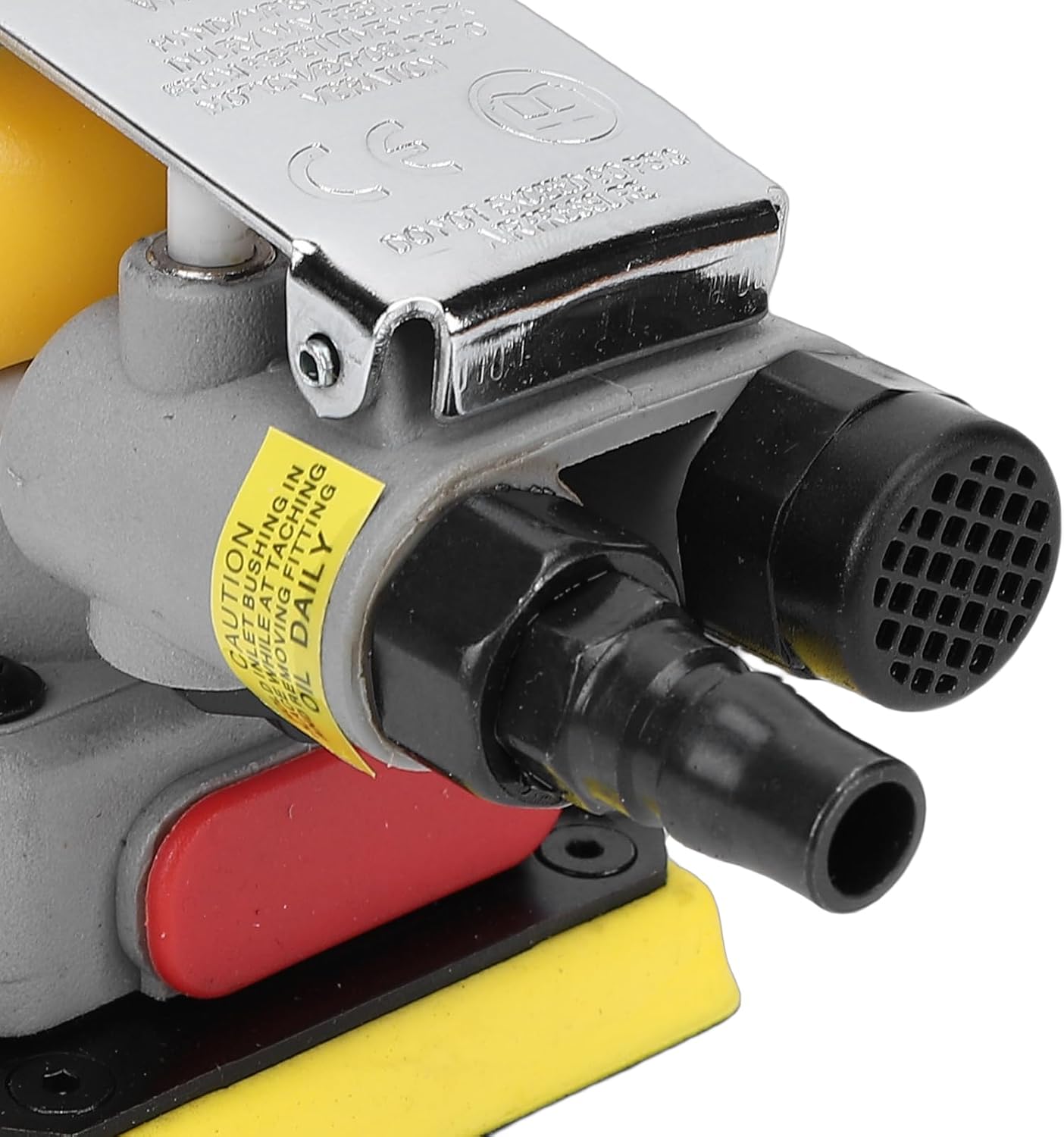 Pneumatic Sander, 75x100mm Rectangular Vibrating Air Sander, 0.63Mpa 10000rpm No Load Speed Alloy Steel Air Sandpaper Machine for Stone, Wood, Putty Polishing