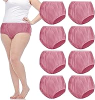 Vista 17 de 9 piezas de calzoncillos impermeables para incontinencia, pantalones de plástico, a prueba de fugas, ropa interior para adultos (XL, transparente)