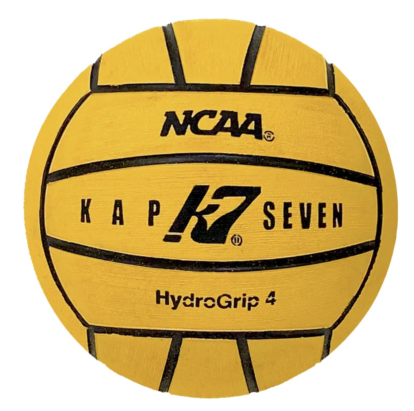 KAP K7 SEVEN Size 4 HydroGrip Water Polo Ball (NCAA and NFHS Official), Yellow