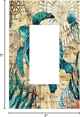 Vista 316 de Placa de pared con interruptor de luz de doble interruptor de pared para niños, diseño de dinosaurio, galaxia, espacio exterior, planeta, nebulosa