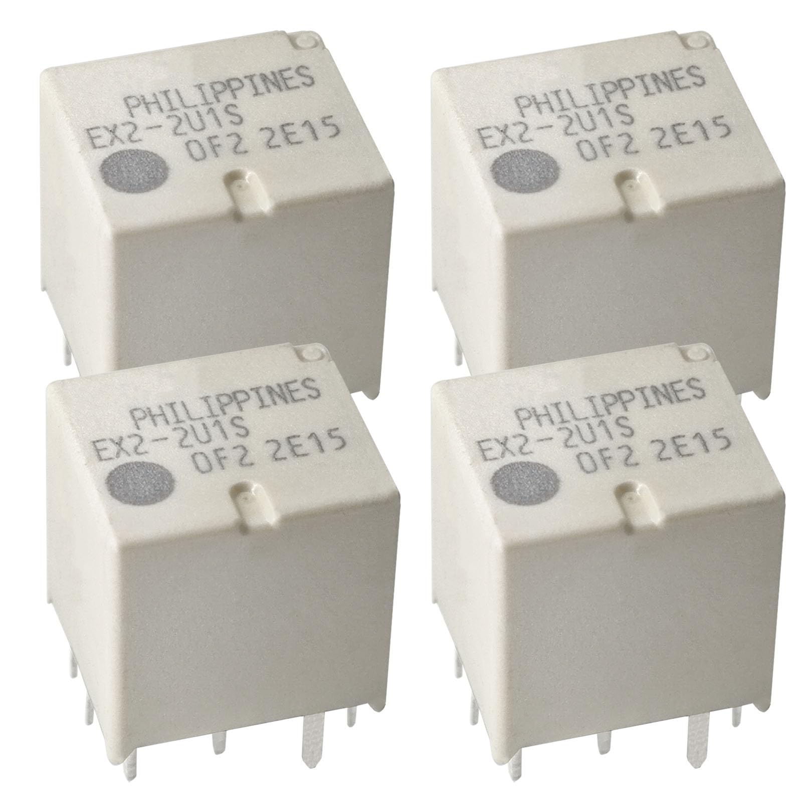 Relay EX2-2U1S (Pack of 4), 12VDC 30A 10 Pins Relay - Reliable PC-Board Mount Type Relay