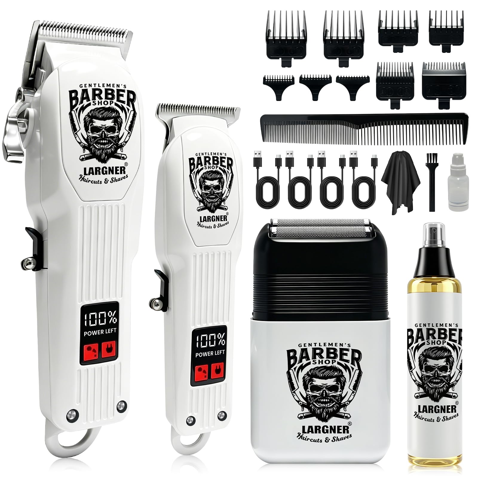 Haarschneidemaschine für Männer, professionell, Bartschneider-Kits, schnurloser Herren-Haarschneider, elektrischer Rasierer, Haarschneidemaschine mit LED-Display, für Friseure, Männer, Pflegegeschenke