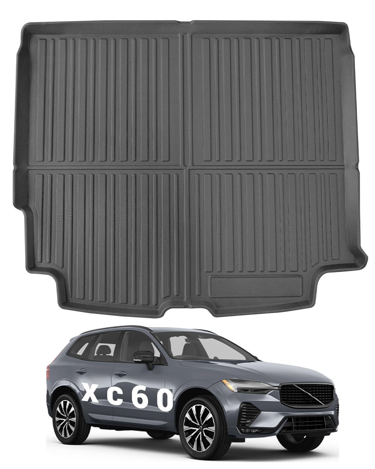 YEE PIN Mata do bagażnika do Volvo XC60 2018-2022 2023 2024, mata ochronna do bagażnika, mata ochronna do bezpiecznego transportu bagażu, antypoślizgowa