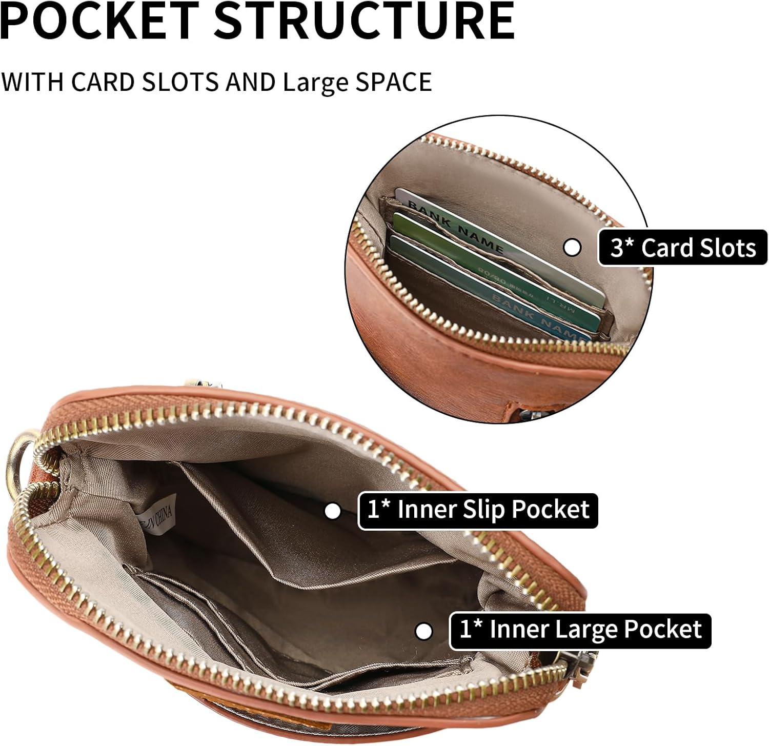 SENDEFN Cell Phone Purses for Women Small Crossbody Bag Shoulder Handbag with Adjustable Strap - Image 4