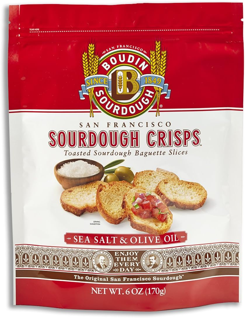 San Francisco Boudin Bakery Sourdough Crisps-Sea Salt & Olive