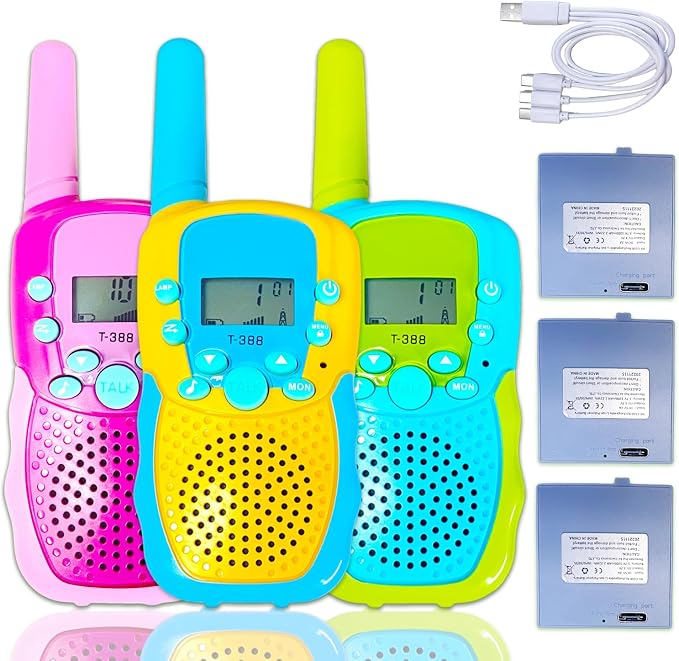 Walkie Talkies for Kids W/Rechargeable Battery, Walkie