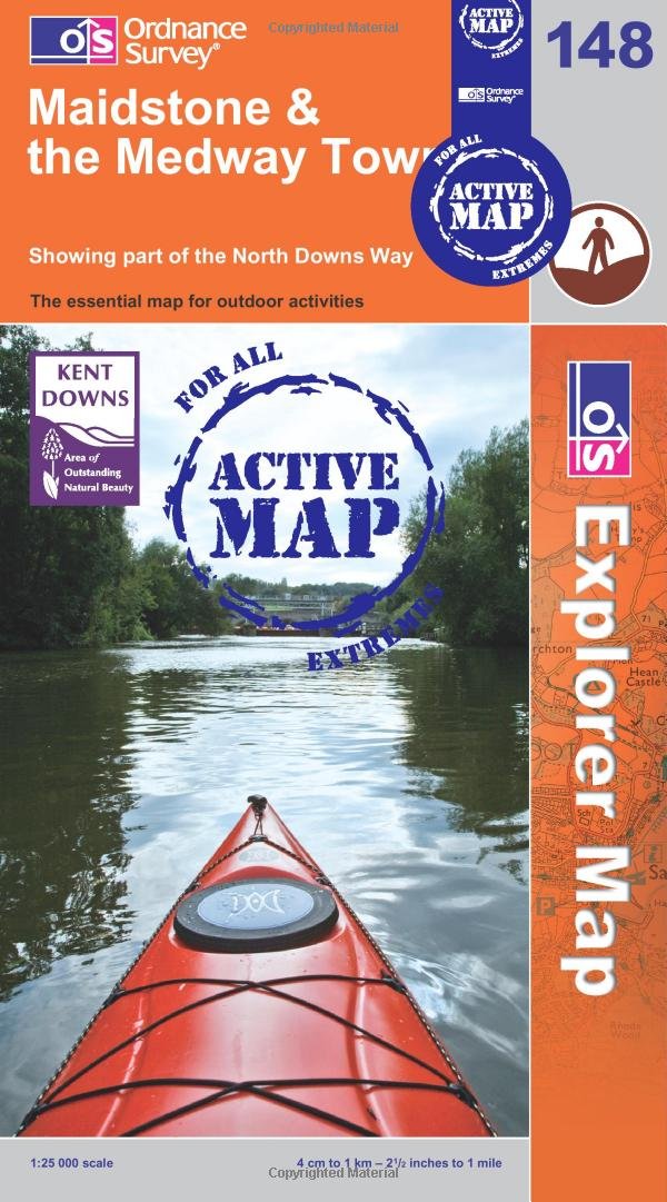 Amazon Maidstone and the Medway Towns (OS Explorer Map Active