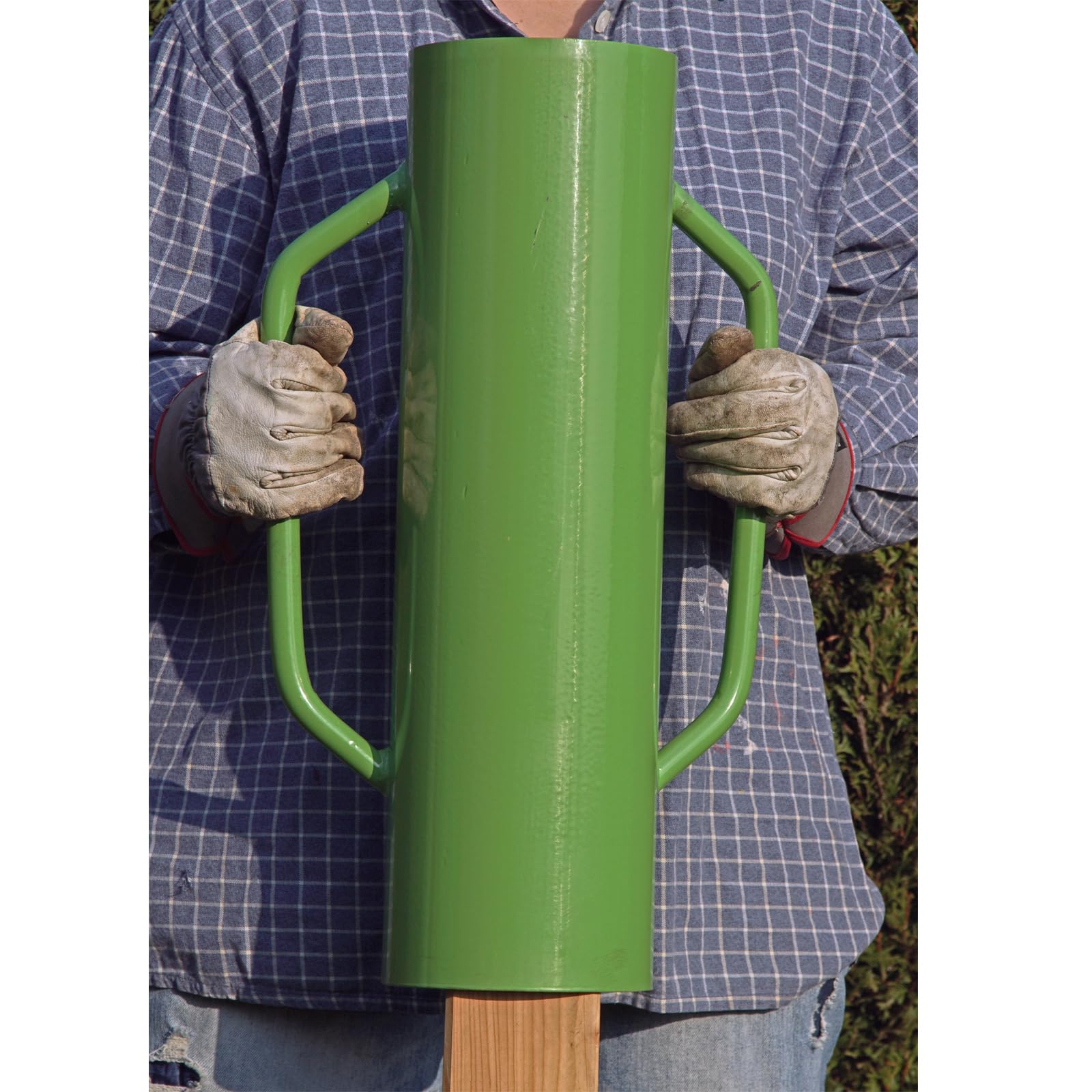 TRUTZHOLM Handramme Handpfahlramme 60cm 15kg ø13cm, für Pfosten mit einem Durchmesser bis zu ø130 mm, Pfahlramme Zaunpfahlramme Zaunramme Pfostenramme
