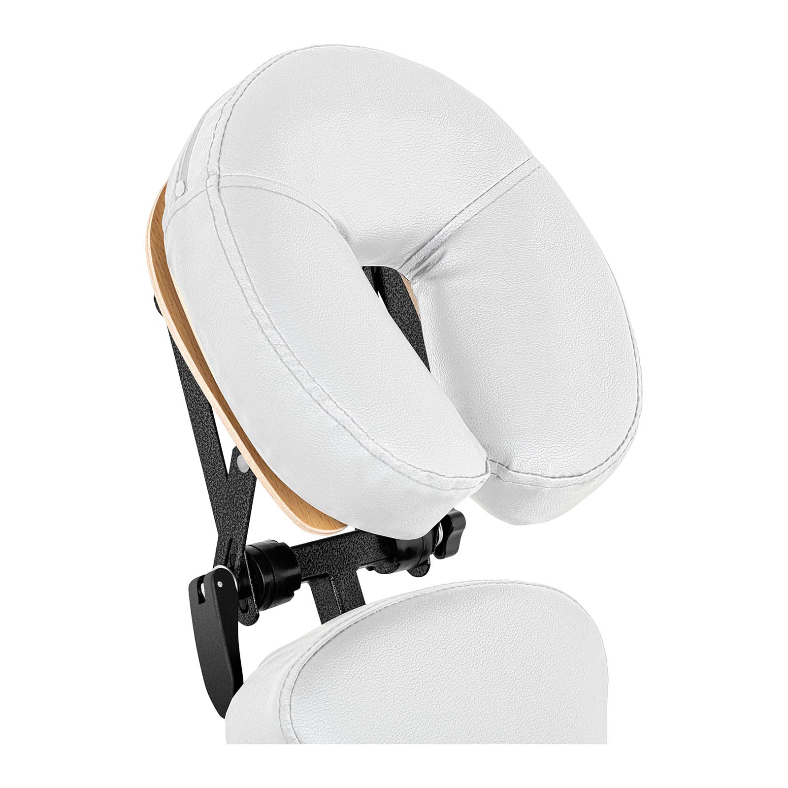 physa Silla De Masaje Plegable Sillón De Cosmética MONTPELLIER WHITE (Estructura de acero, Tapicería en PVC, Hasta 160 kg, Blanco)