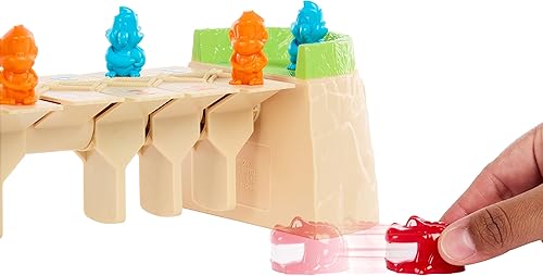 Miniatura 4 de Mattel Games Greedy Gator - Juego para niños para 2 jugadores para familias y fiestas, consigue que los monos atraviesen el puente primero con el