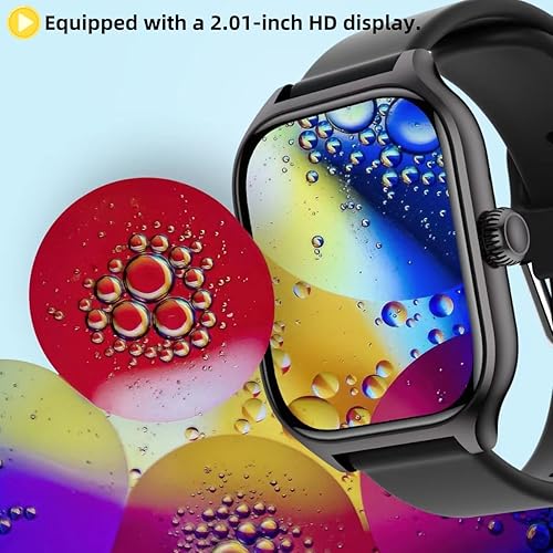 Miniatura 3 de NEVKA Reloj inteligente con rastreador de actividad física para hombre, reloj inteligente para teléfonos iOS y Android (respuestahacer llamadas) de