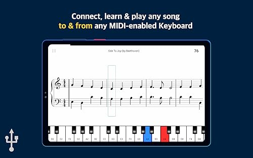 UP Piano App - Master Playing any Song on Pianos and Keyboards with your Android Devices. Record you