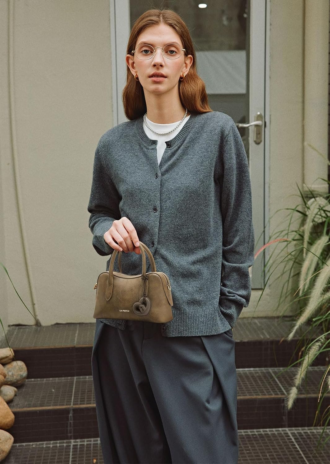 LA FESTIN Small Leather Crossbody Purse Top Handle Bag for Women Mini Tote with Adjustable Strap - Image 3