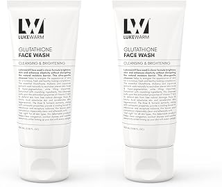 Glutathione Skin Brightening Face Wash - Enhances Glow & Radiance, Deep Cleansing Formula -Achieve Brighter, Smoother Complexion | Suitable for All Skin Types - Pack of 2