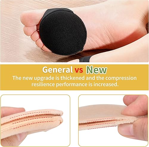 Miniatura 10 de Almohadillas de tela de panal para antepié, almohadillas invisibles para calcetines metatarsianos, almohadillas reutilizables para el antepié,
