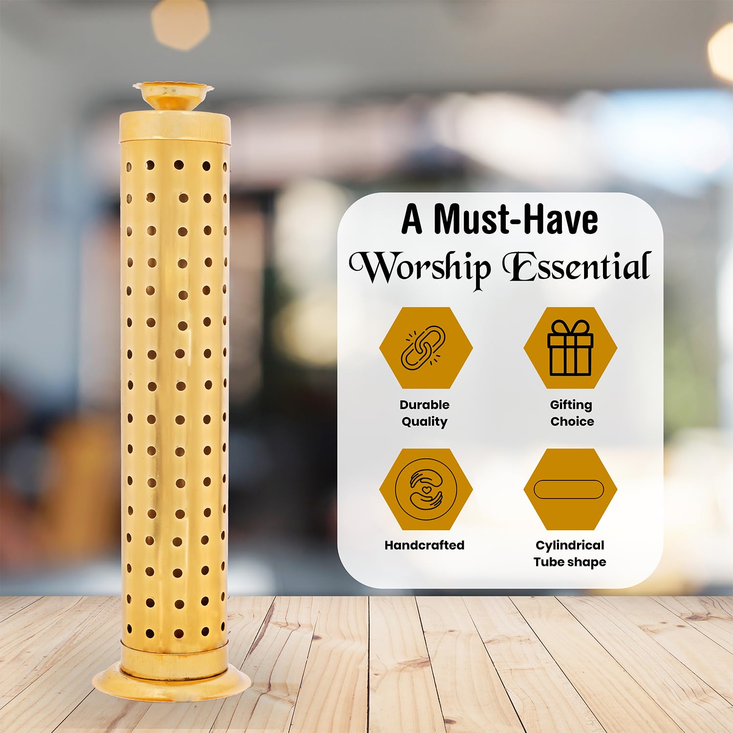 Sheesham Wood Dhoop Stand Combo - Elegant Incense Holder -6