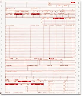 Paris Business 05110 UB04 Insurance Claim Form, 2-Part, White/Canary, 9 1/2 x 11, 1000 Forms