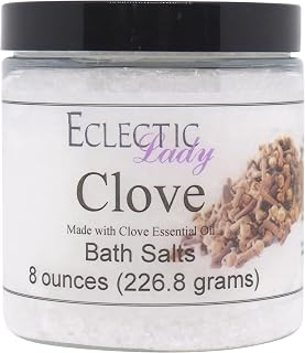 All Natural Clove Bath Salts by Eclectic Lady, 8 ounces